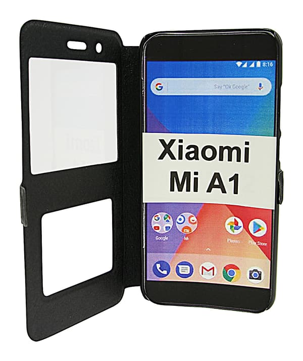 Flipcase Xiaomi Mi A1 Svart