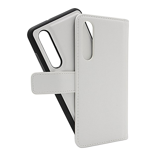 Skimblocker Magnet Wallet Huawei P30 Vit