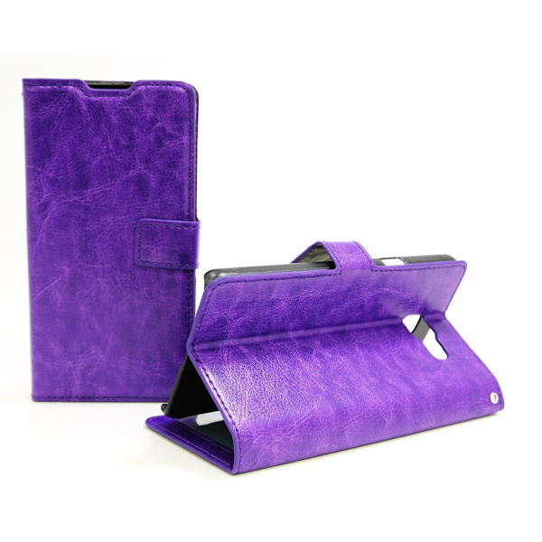 Crazy Horse Wallet Samsung Galaxy A3 2016 (A310F) Lila