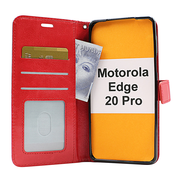 Crazy Horse Wallet Motorola Edge 20 Pro Brun