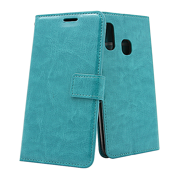 Crazy Horse Wallet Samsung Galaxy A20e (A202F/DS) Turkos