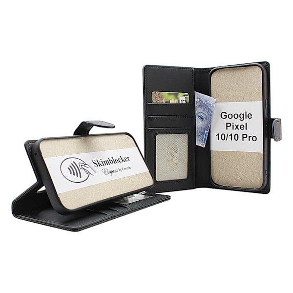Skimblocker Google Pixel 10 / Pixel 10 Pro Plånboksfodral Brandy