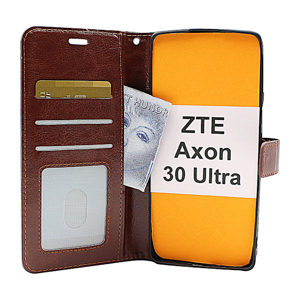 Crazy Horse Wallet ZTE Axon 30 Ultra 5G Svart