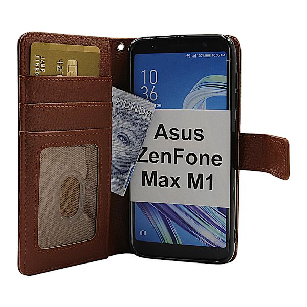 New Standcase Wallet Asus ZenFone Max M1 (ZB555KL) Brun