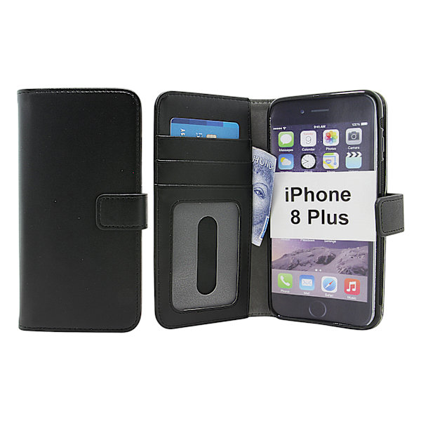 Skimblocker Magnet Wallet iPhone 8 Plus Svart