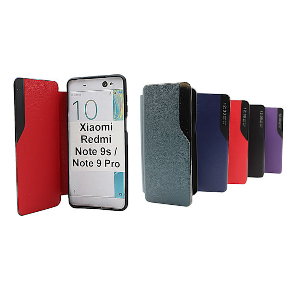 Smart Flip Cover Xiaomi Redmi Note 9s / Note 9 Pro Svart
