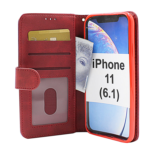 Zipper Standcase Wallet iPhone 11 (6.1) Brun