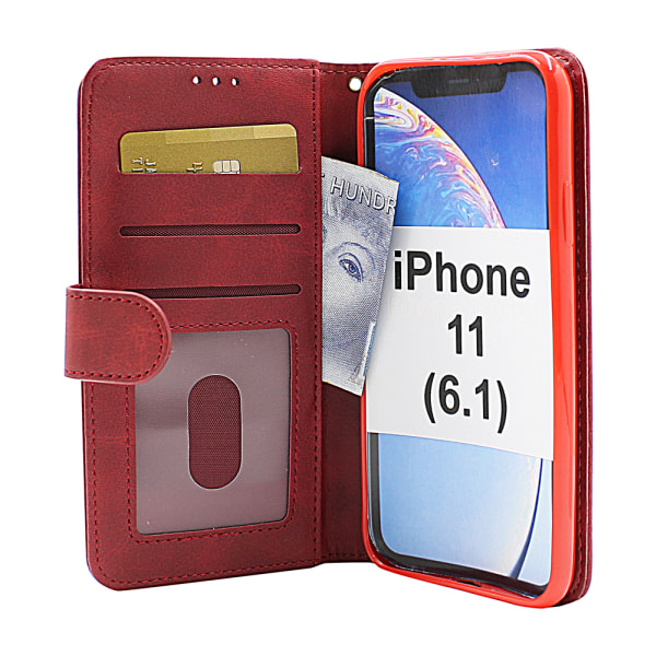 Zipper Standcase Wallet iPhone 11 (6.1) Svart