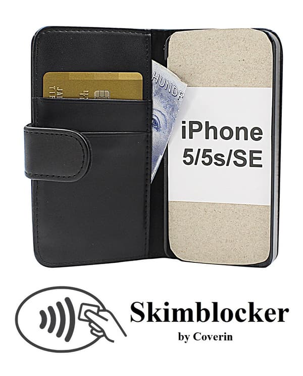 Skimblocker Plånboksfodral iPhone 5/5s/SE