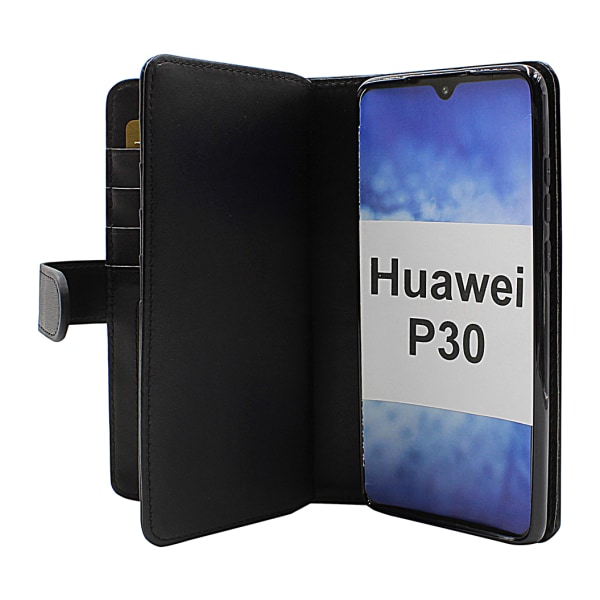 Skimblocker XL Wallet Huawei P30 (ELE-L29) (Svart)