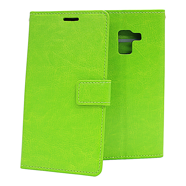 Crazy Horse Wallet Samsung Galaxy A8 2018 (A530FD) Grön