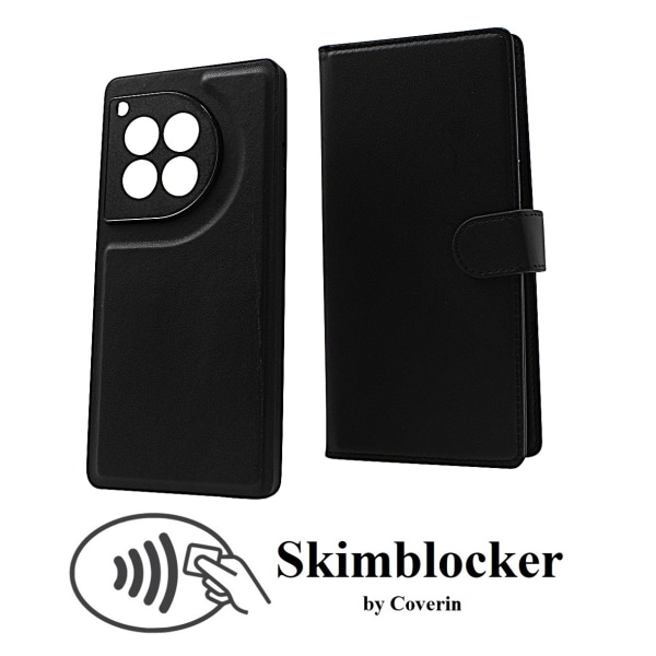 Skimblocker OnePlus 12R 5G Magnet Plånboksfodral