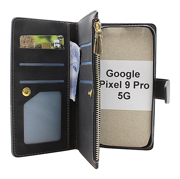 XL Google Pixel 9 / Pixel 9 Pro 5G Lyx Plånboksfodral Brun