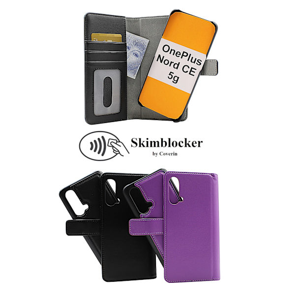 Skimblocker Magnet Fodral OnePlus Nord CE 5G Svart