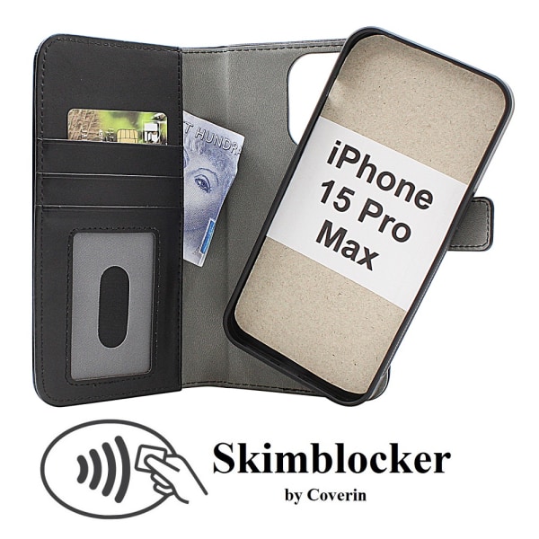 Skimblocker Magnet Fodral iPhone 15 Pro Max