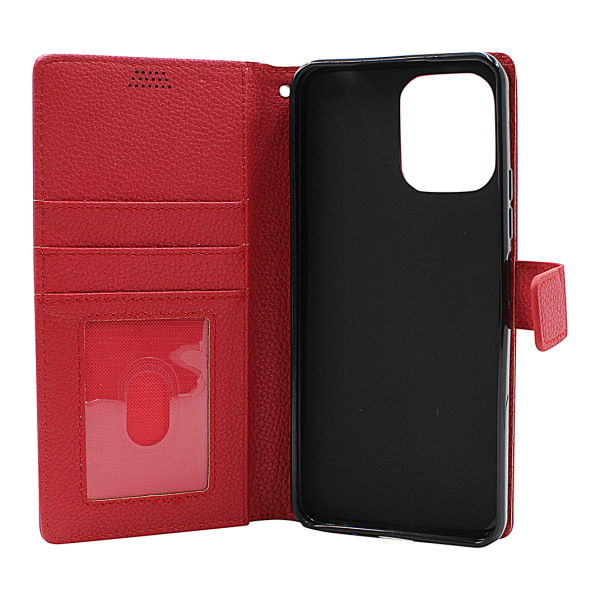 New Standcase Wallet Xiaomi Redmi 12 5G Röd