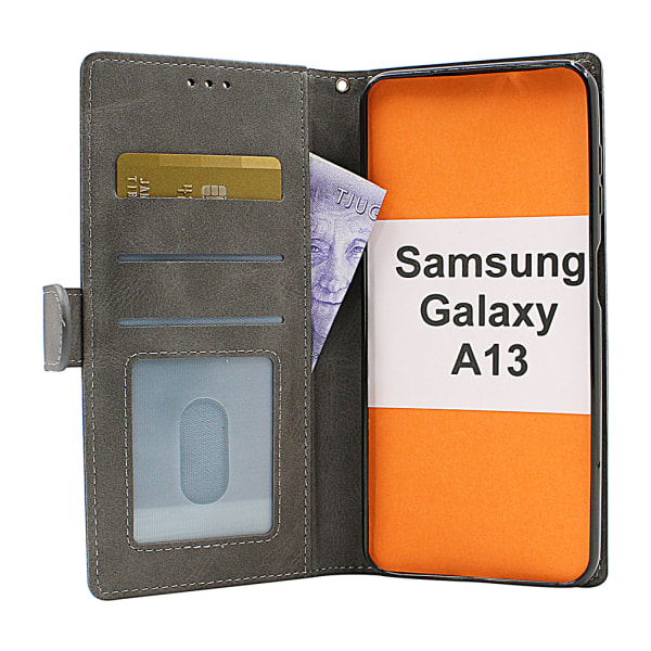 Zipper Standcase Wallet Samsung Galaxy A13 (A135F/DS) Grå