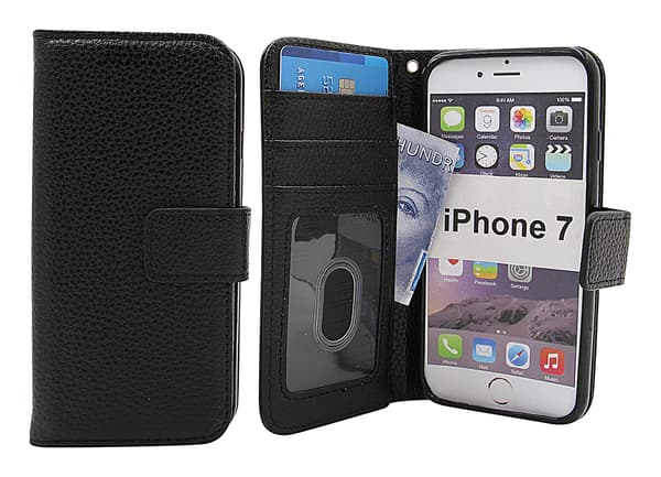 New Standcase Wallet iPhone 7 Svart