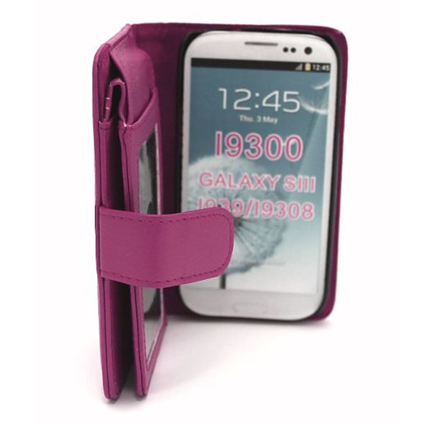 Plånboksfodral XXL Samsung Galaxy S3 (i9300) Hotpink