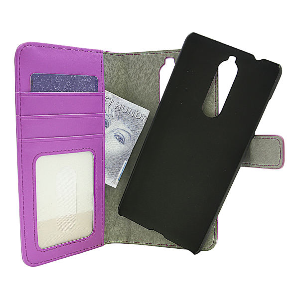 Skimblocker Magnet Wallet Nokia 5.1 Lila