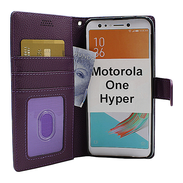 New Standcase Wallet Motorola One Hyper Lila