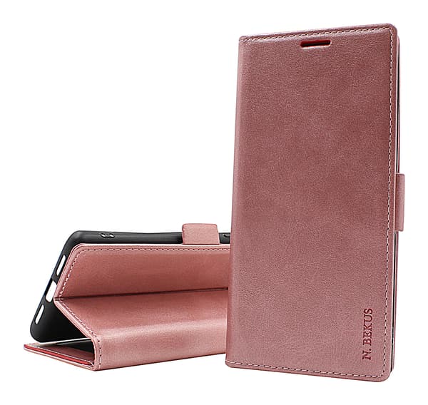 Lyx Standcase Wallet Nokia C21 Plus Marinblå