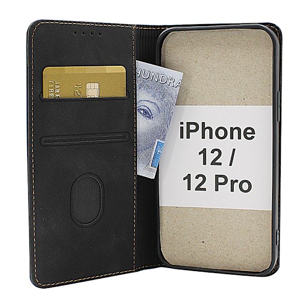 Fancy Standcase Wallet iPhone 12 / 12Pro Blå