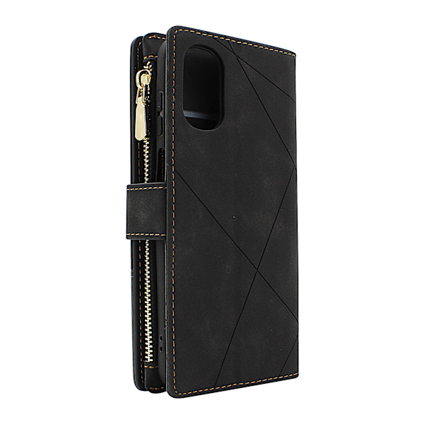 XL Standcase Lyxfodral Motorola Moto E32s Svart