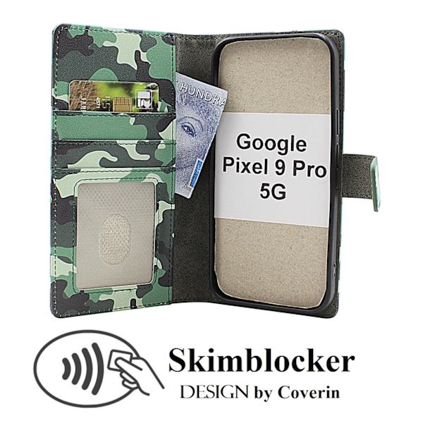 Skimblocker Google Pixel 9 Pro 5G Plånboksfodral Design
