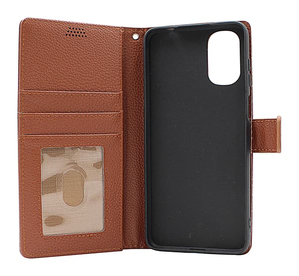 New Standcase Wallet Motorola Moto E32s Lila
