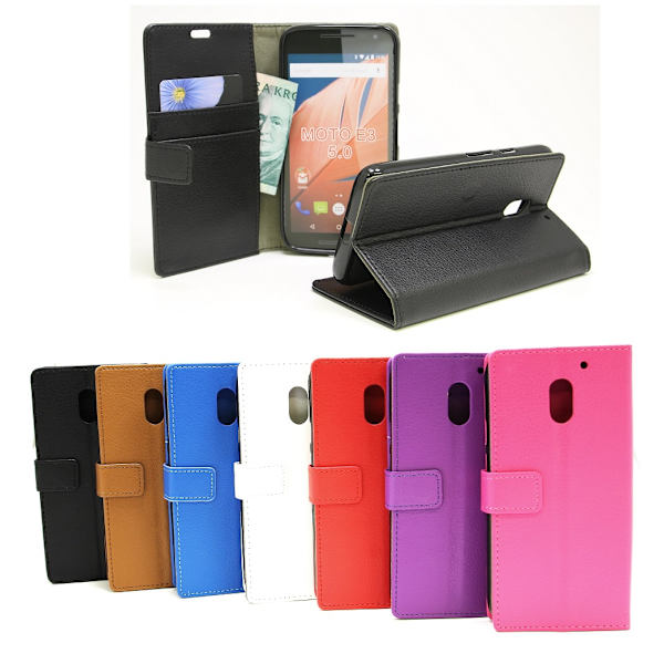 Standcase Wallet Lenovo Motorola Moto E3 / 3rd generation Svart