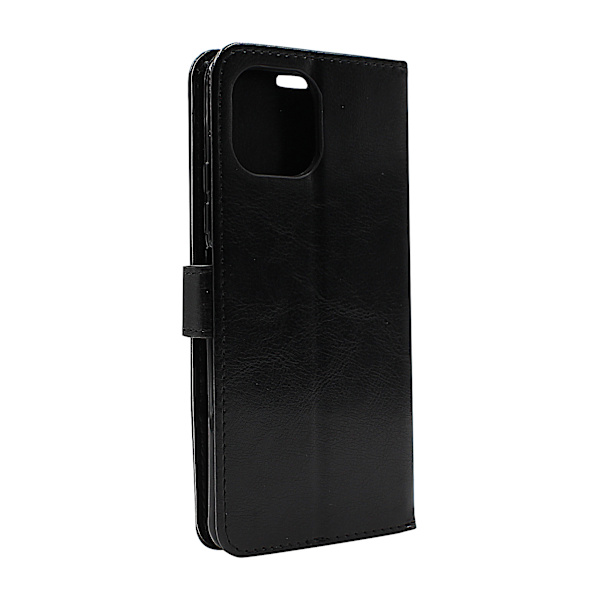 Crazy Horse Wallet Xiaomi 11 Lite NE 5G / 11 Lite 5G NE Svart