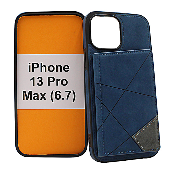 Lyx CardCase iPhone 13 Pro Max (6.7) Marinblå
