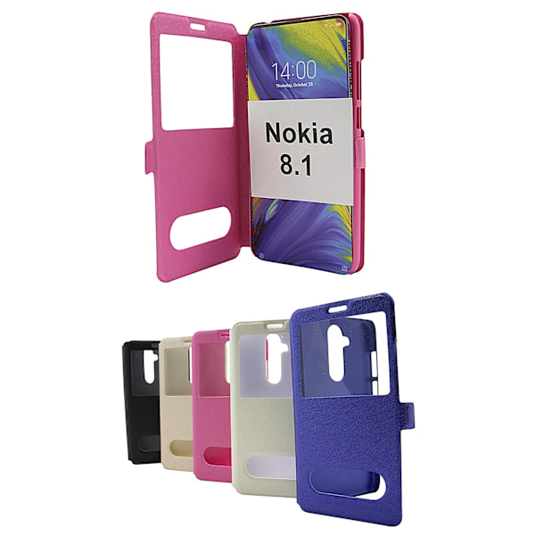 Flipcase Nokia 8.1 Blå