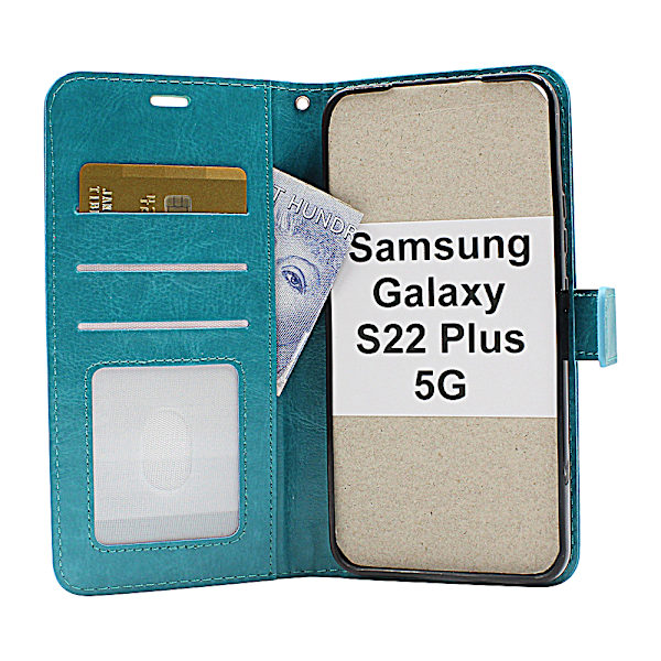 Crazy Horse Wallet Samsung Galaxy S22 Plus 5G (SM-S906B/DS) Grön