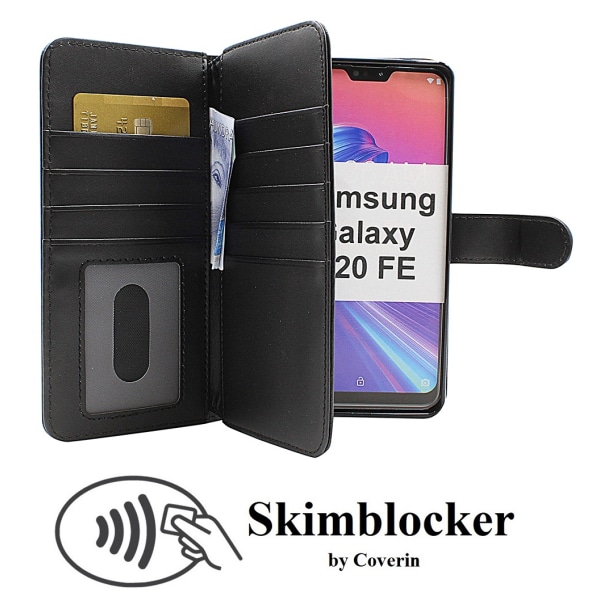 Skimblocker XL Magnet Fodral Samsung Galaxy S20 FE Svart