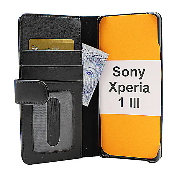 Skimblocker Plånboksfodral Sony Xperia 1 III (XQ-BC52) Svart