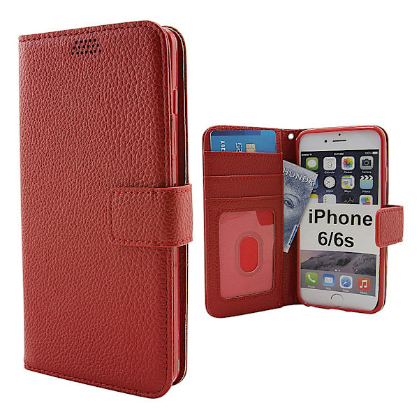New Standcase Wallet iPhone 6/6s Röd