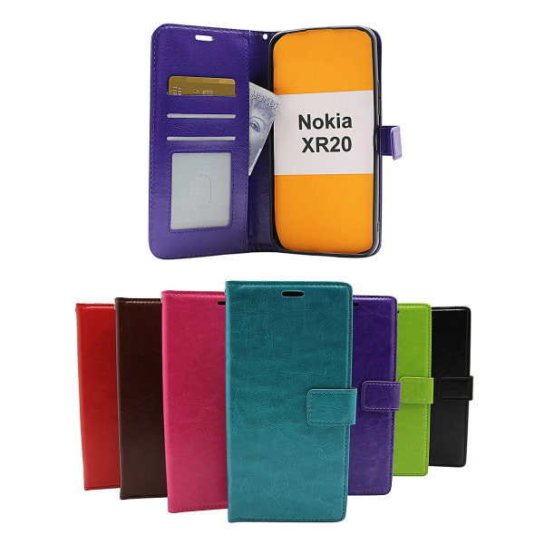 Crazy Horse Wallet Nokia XR20 Grön
