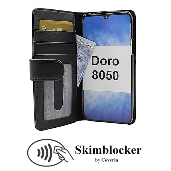 Skimblocker Plånboksfodral Doro 8050 Svart