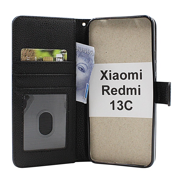 New Standcase Wallet Xiaomi Redmi 13C Ljusblå