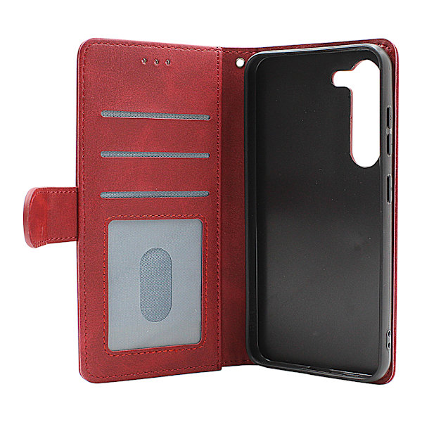 Zipper Standcase Wallet Samsung Galaxy S23 5G Röd