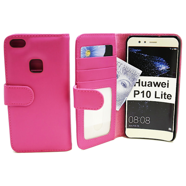 Plånboksfodral Huawei P10 Lite Hotpink