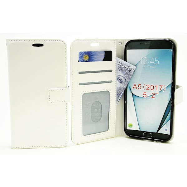 Crazy Horse Wallet Samsung Galaxy A5 2017 (A520F) Vit