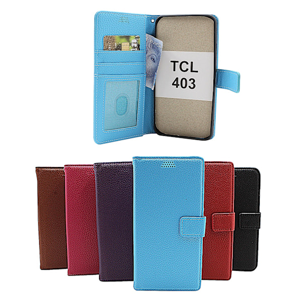 TCL 403 New Standcase Plånboksfodral Ljusblå