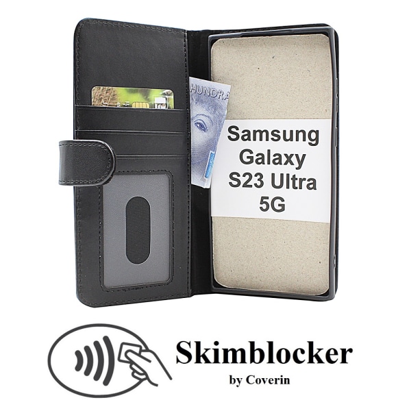 Skimblocker Plånboksfodral Samsung Galaxy S23 Ultra 5G