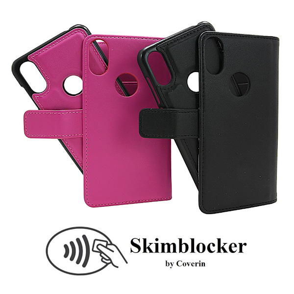 Skimblocker Magnet Wallet Motorola One Hotpink