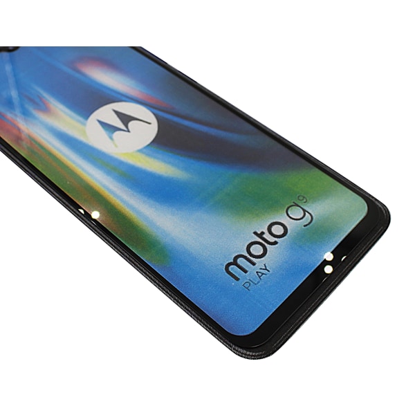 Full Frame Glas skydd Motorola Moto G9 Play (Svart)
