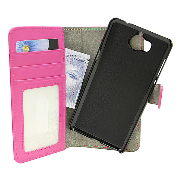 Magnet Wallet Huawei Y6 2017 (MYA-L41) Hotpink