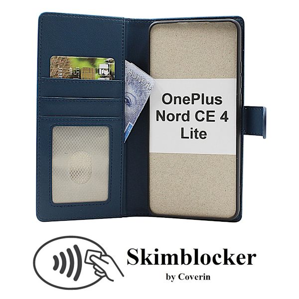 Skimblocker OnePlus Nord CE 4 Lite Plånboksfodral Svart